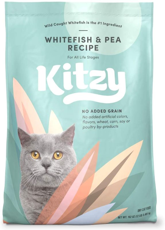 Photo 1 of Kitzy Dry Cat Food, No Added Grains (Turkey/Whitefish & Pea Recipe) 4 pack --best by Oct 2021 
