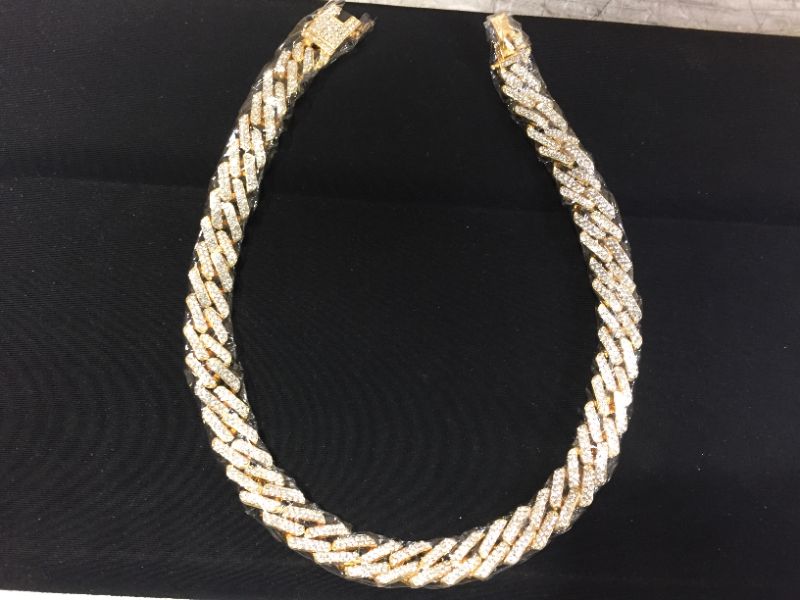 Photo 1 of faux necklace with stones on it 