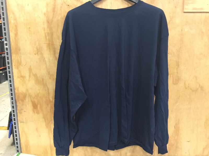 Photo 3 of 2pack men's long sleeve blue t-shirt size 3XL