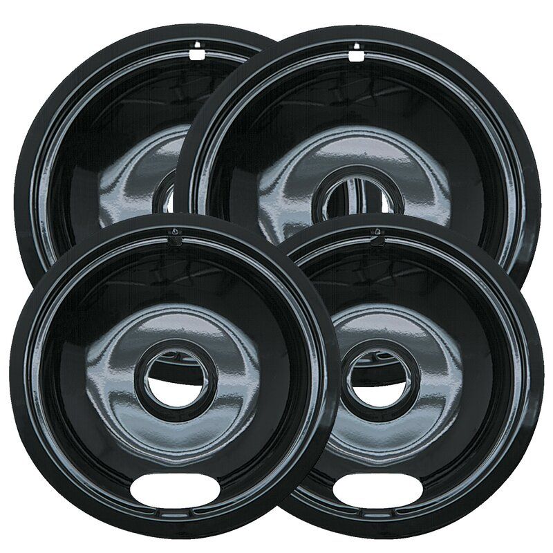 Photo 1 of 4 Piece Cooktop Style A Plug-in Electric Range Drip Pan Set