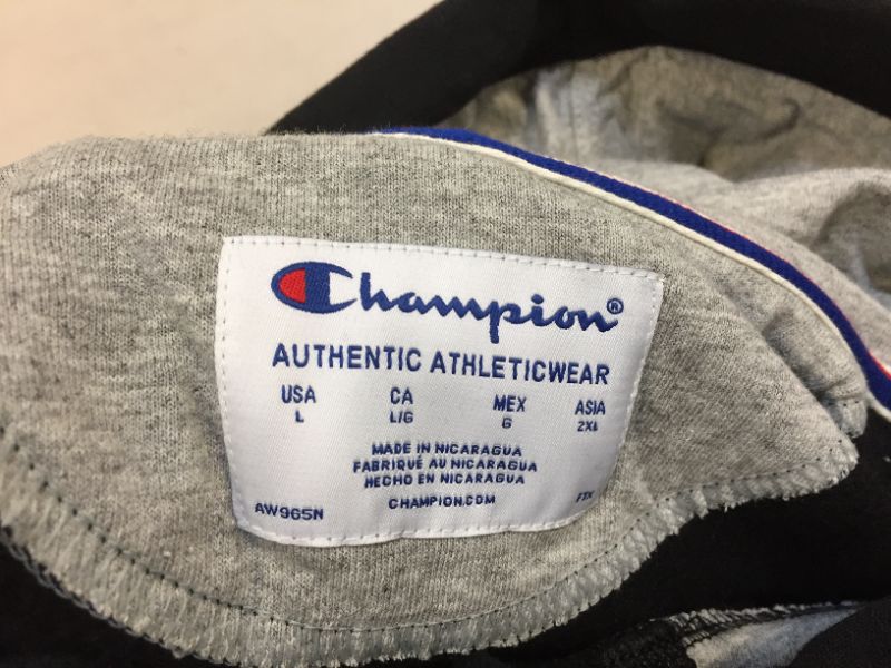 Photo 1 of champions men's long sleeve black color (scuff on it)