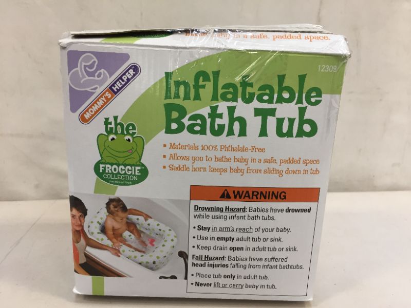 Photo 3 of Inflatable Bath Tub for baby frog print  (open box)