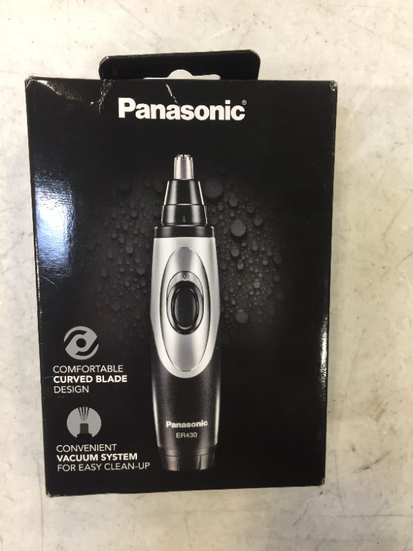 Photo 2 of Panasonic ER430K Men's Nose and Ear Hair Trimmer with Vacuum Cleaning System