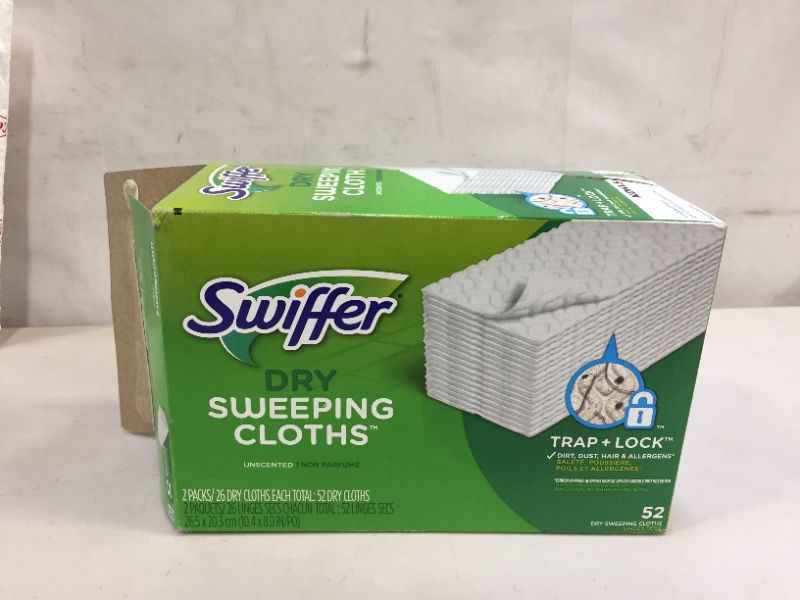 Photo 3 of 2 pack Swiffer dry sweeping cloths (1box is open)