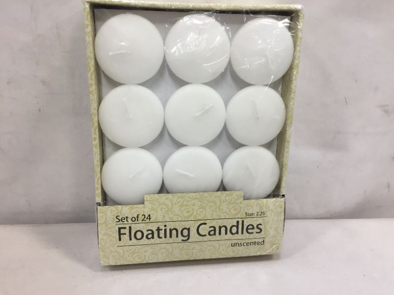 Photo 2 of Zest Candle 24-Piece Floating Candles, 2.25-Inch, White