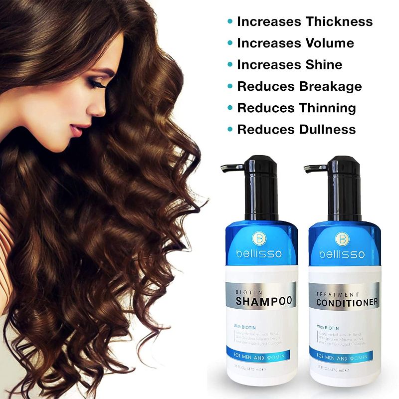 Photo 1 of Biotin Shampoo and Conditioner Set for Hair Growth | Thickening Anti Hair Loss Shampoo Treatment | Regrowth Shampoo & Conditioner for Dry Norma