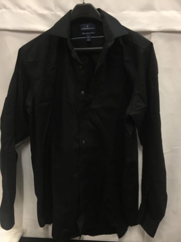 Photo 1 of buttoned down size 15 black long sleeve***has fuss***