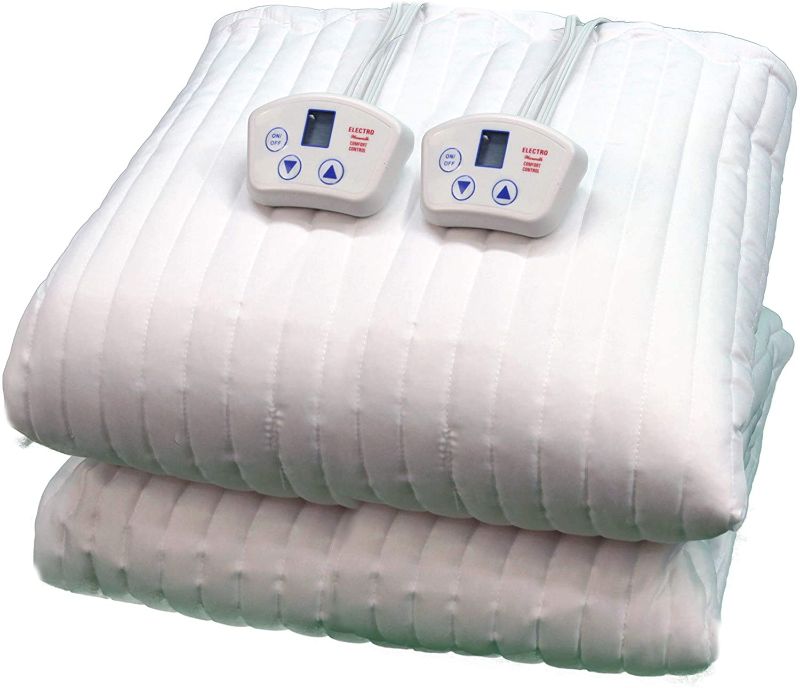 Photo 1 of Electrowarmth M54Fd Double Full Two Controls Heated Mattress Pad, 54-Inch by 74-Inch 115V FITTED FULL BED WARMER

