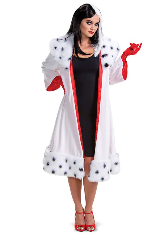 Photo 1 of Disguise 101 Dalmatians Animated Womens Cruella Jacket Deluxe Costume LARGE
