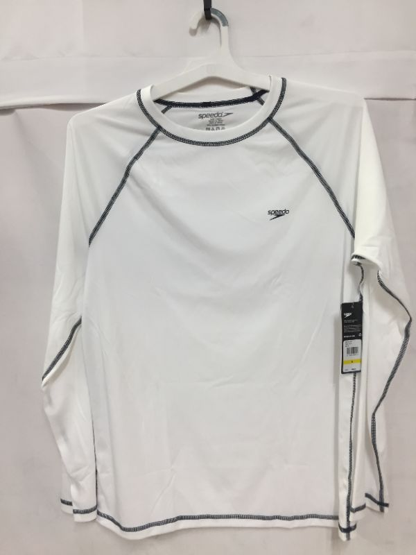 Photo 2 of Speedo Easy Long-Sleeve Swim Tee White MEDIUM