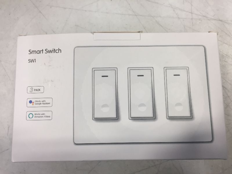 Photo 1 of Smart Switch SW1 pack of 3, works with Google Assistant & Amazon Alexa