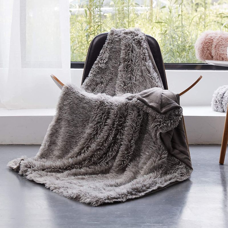 Photo 1 of gonaap fleece flannelCHOCOLATE 60X80 throw blanket
