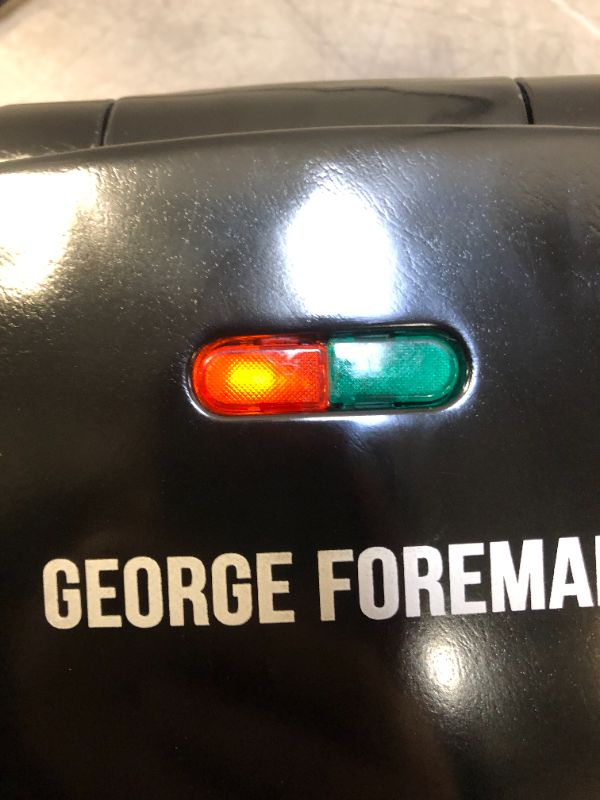 Photo 1 of George Foreman 4-Serving Removable Plate Electric Grill and Panini Press, Black, GRP1060B