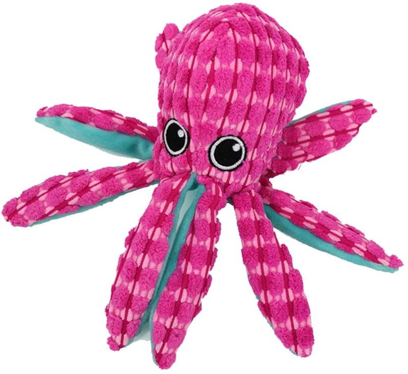 Photo 1 of DKKRRNT Interactive Pet Toys,Octopus Durable Stuffed Dog Chew Toys for Small Medium Large Dog Pets,Squeaky Plush Dog Chew Toys for Puppies Teething
