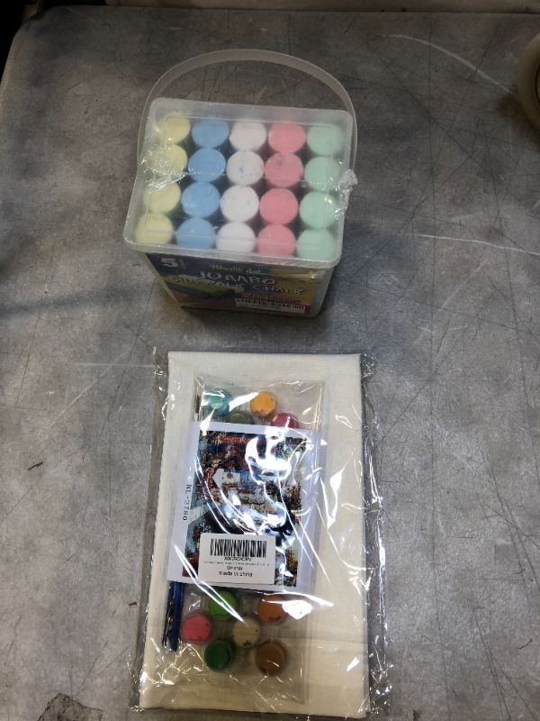 Photo 1 of 20 PCS JUMBO SIDEWALK CHALK + DIY PAINT BY NUMBER