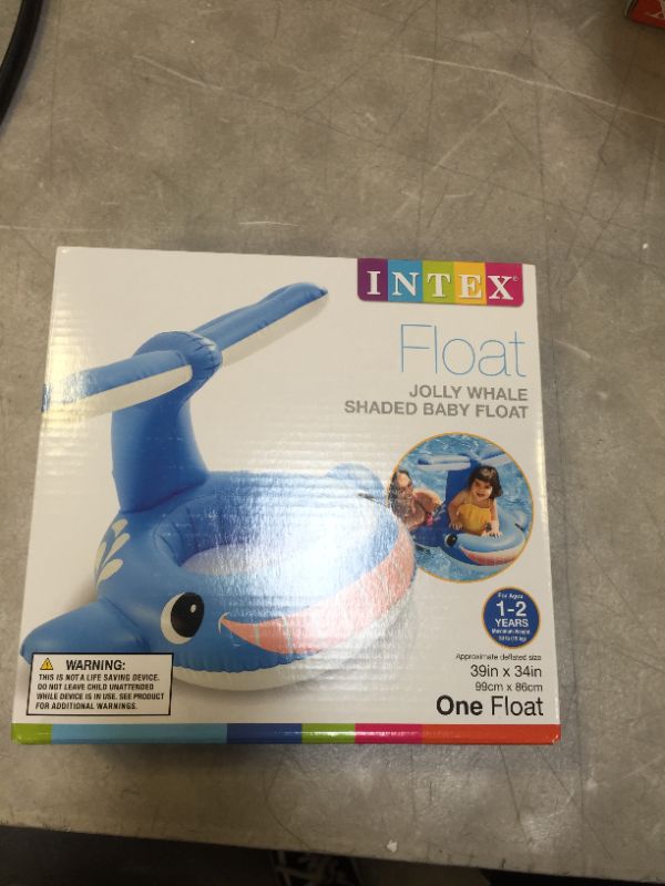 Photo 2 of Intex 56591EP Inflatable Jolly Whale Shaded Baby and Toddler Float for Ages 1-2
