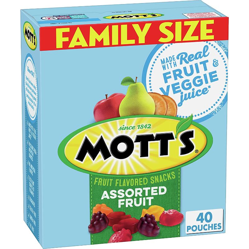 Photo 1 of 2 pack - Mott's Medleys Assorted Fruit Snacks, Bulk Family Size, Gluten Free, 40-0.8 Ounce Packets, Net weight: 32 Ounce.
best by nov - 7 - 21 