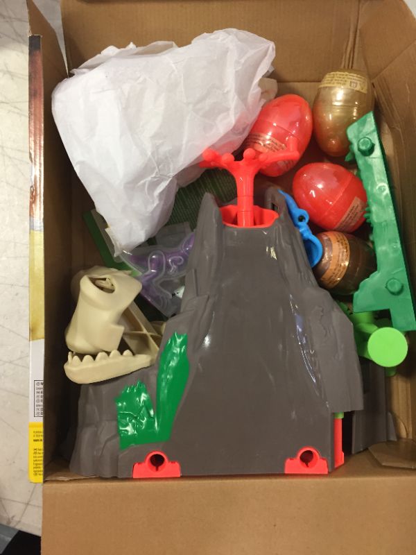 Photo 2 of Play-Doh Slime Dino Crew Lava Bones Island Volcano Playset with HydroGlitz Eggs and Mix-ins, Dinosaur Toy for Kids 4 Years and Up, Non-Toxic
