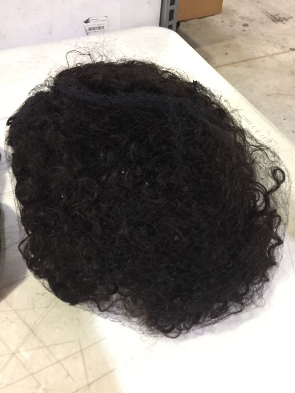 Photo 3 of 9A Brazilian Virgin Hair Water Wave Headband Human Hair Wigs Hair Band Wig for Black women Glueless Human Hair Easy Wear Wigs Unprocessed None Lace Front Wigs150% Density Natural Color 14 Inch
