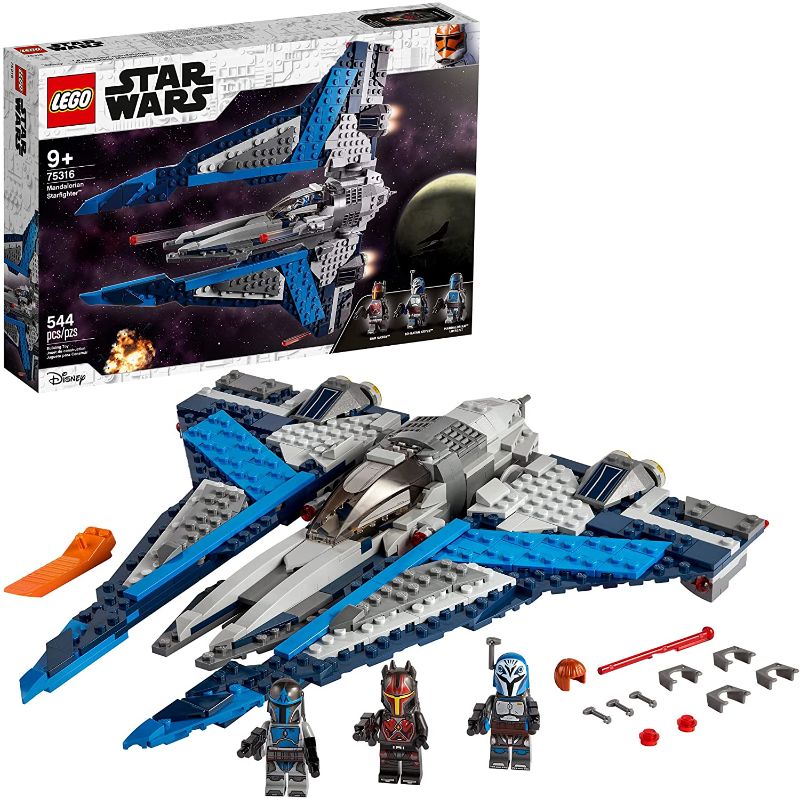 Photo 1 of LEGO Star Wars Mandalorian Starfighter 75316 Awesome Toy Building Kit for Kids Featuring 3 Minifigures; New 2021 (544 Pieces)
