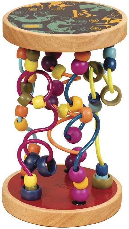 Photo 1 of B. Toys – Bead Maze – Wooden Wire Maze – 47 Beads & 5 Mazes – Classic Toy for Babies, Toddlers, Kids – Quality Wood – Loopty Loo – 18 Months +
