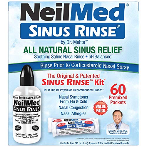 Photo 1 of  NeilMed Sinus Rinse - A Complete Sinus Nasal Rinse Kit With 60 Premixed Packets