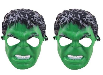 Photo 1 of Hulk Mask Halloween Party mask, Super hero Mask 9x6 inches 4 pack