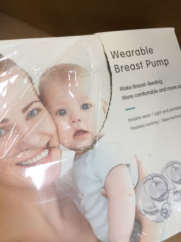 Photo 4 of Hands Free Breast Pump Double Wearable Breast Pumps Portable Electric Breast Milkpump Pain-Free Breastfeeding Pump Auto Breast Pump with Massage Mode Breast Pump Automatic Breastfeeding Pump
---- factory sealed **packaging damage***