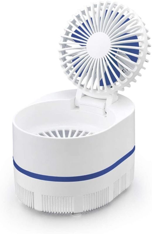 Photo 1 of OYLQXSGS Desk Fan Personal Table Fan at Home Office Bedroom Folding Fan with Blue Light 3 Speeds Strong Airflow with USB Charger for all people
