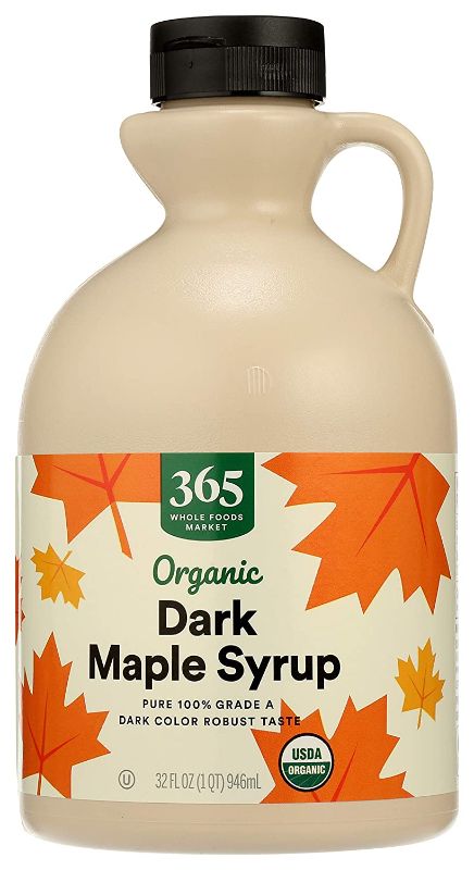 Photo 1 of 365 by Whole Foods Market, Syrup Maple Dark Grade A Organic, 32 Fl Oz
best by 9 - 30 - 22 