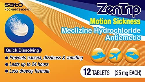 Photo 1 of Zentrip Motion Sickness Tablets, 12 Count
best by nov - 23 