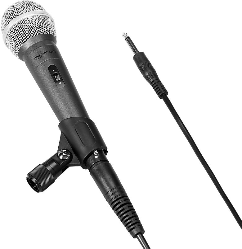 Photo 1 of Amazon Basics Dynamic Vocal Microphone – Cardioid
