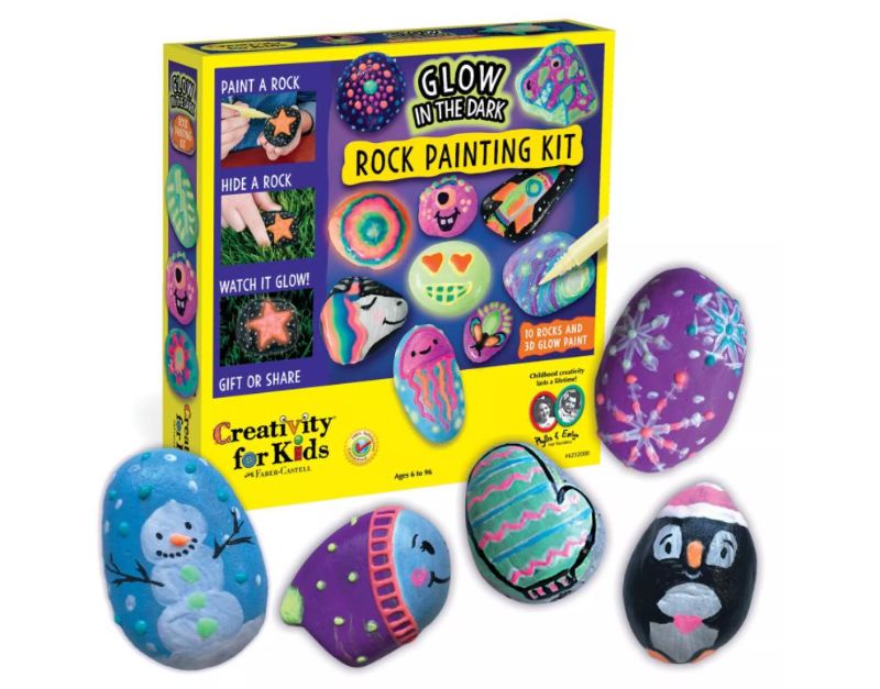 Photo 1 of Creativity for Kids Glow in the Dark Rock Painting Kit
