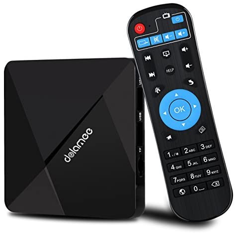 Photo 1 of Android TV Box, DOLAMEE D5 Quad-core 2GB RAM 16GB ROM Smart 4K TV Box with Bluetooth 4.0 HDMI2.0 2.4G WiFi Media Player
