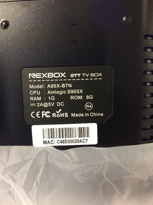 Photo 3 of NEXBOX 4K TV Box A95X Android 6.0 Smart Box Amlogic S905X Quad Core Support 1080P H.265 HEVC 2.4G Wifi HDMI 2.0 Media Player
