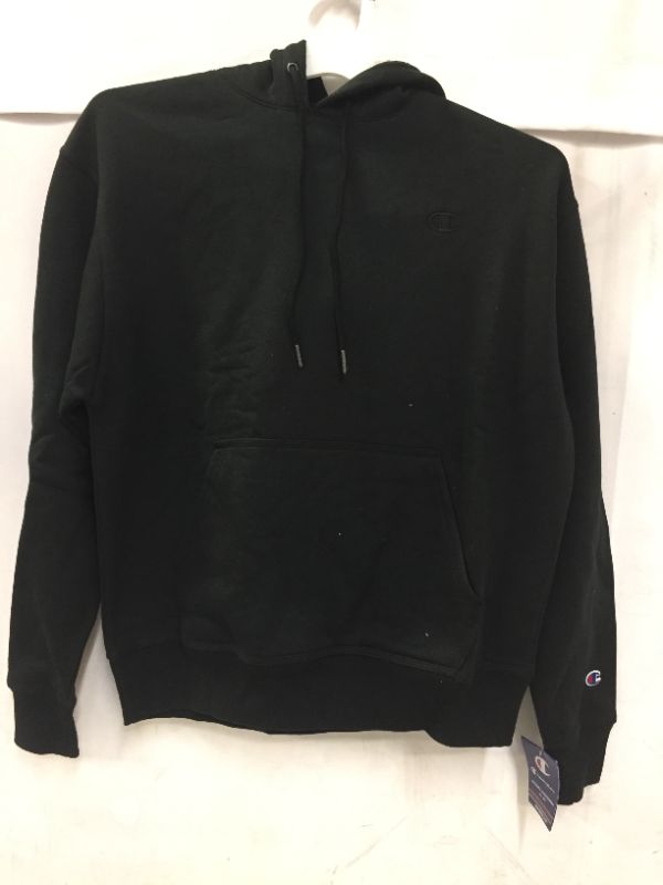 Photo 2 of Champion Men's Powerblend Fleece Hoodie, C Logo Medium Black 