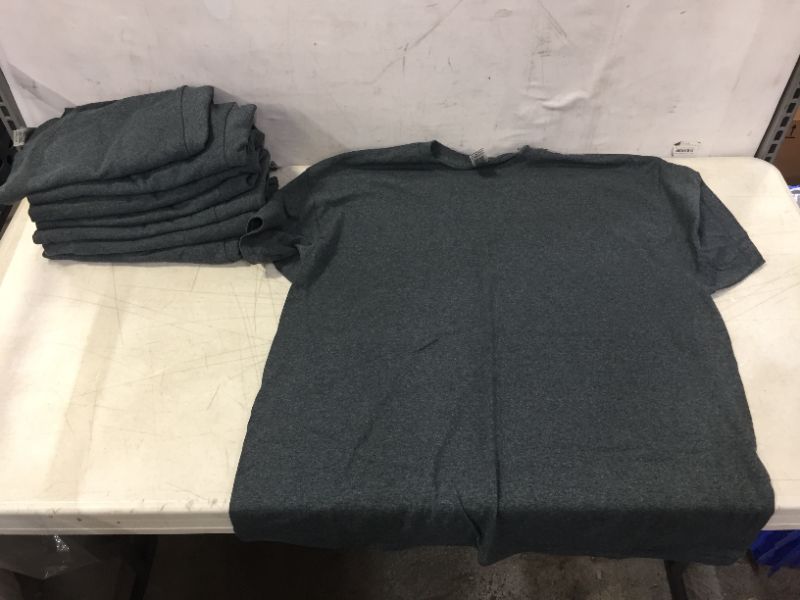 Photo 1 of 8 pack of Gildan Heavy Cotton T shirts Men's Size XL Charcoal Gray 