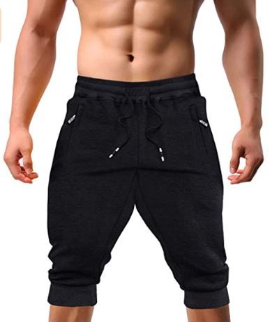 Photo 1 of EKLENTSON Men's Jogger Pants High Elasticity Elastic Waist Gym Workout Running Sweatpants with Pockets SIZE 32
