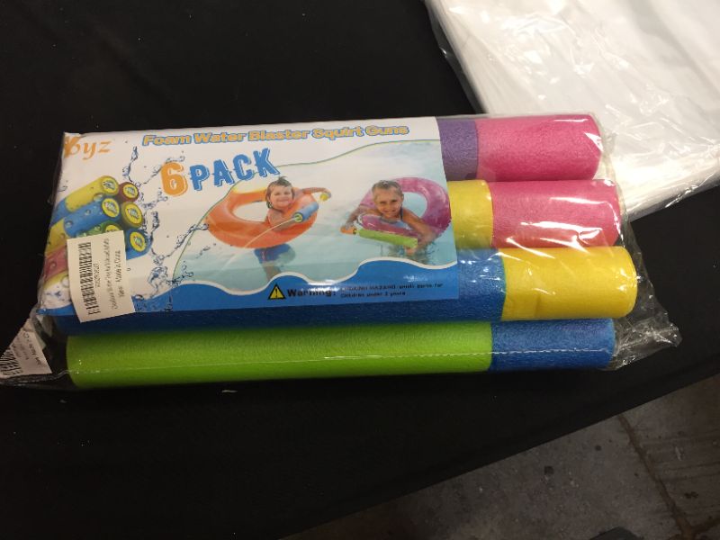 Photo 1 of  FOAM WATER BLASTER SQUIRT GUNS 6 PACK