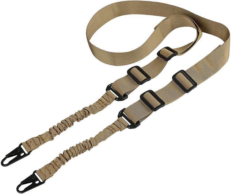 Photo 1 of  L46 Two Points Rifle Sling with Large Metal Hook Adjustable Length Gun Sling