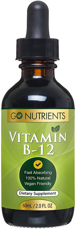 Photo 1 of Vitamin B12 Liquid Drops - Vegan Sublingual Supplement - Methylcobalamin 3000 mcg - Increase Energy, Enhance Mood and Boost Metabolism - 2 oz Best By 11.2024