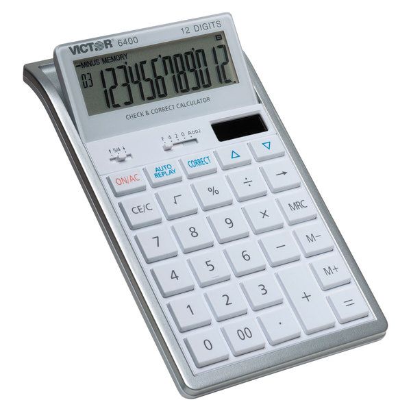 Photo 1 of VICTOR 6400 Desktop Calculator 12-digit LCD 014751064006