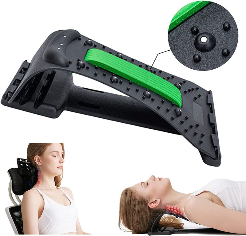 Photo 1 of 3 pack - Neck and Shoulder Relaxer?Neck Stretcher with Back Support Effectively Relieves Neck Soreness Caused by Chronic Head Down or Cervical Spondylosis,Alignment Adjustable 3 Height Level
