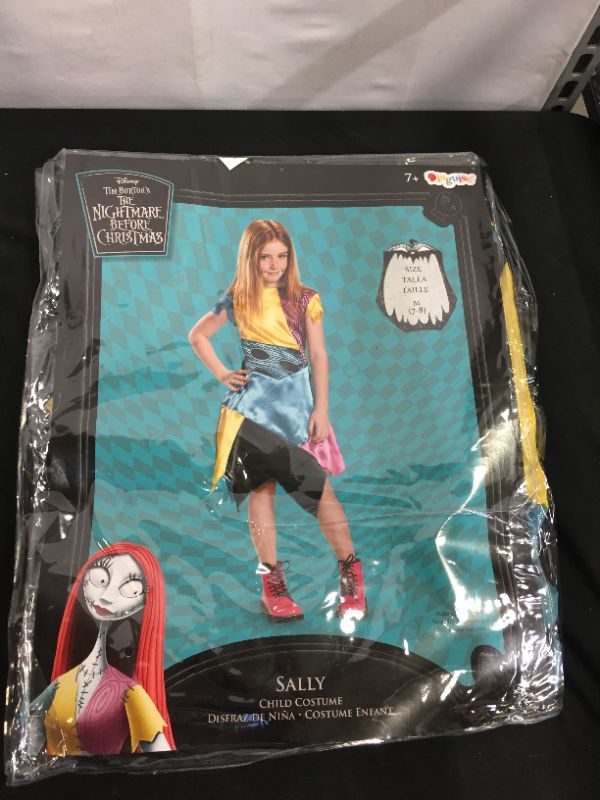 Photo 2 of Girls Nightmare Before Christmas Sally Classic Costume - M(8-10)
