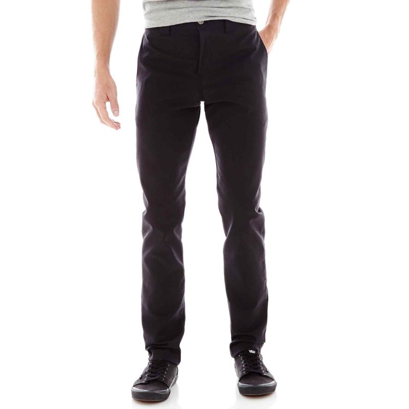 Photo 1 of Dickies Men's Flex Slim Skinny Fit Twill Work Pants - Black Size 38 32 (WP803)
