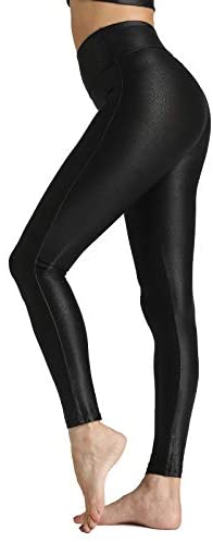 Photo 1 of Tsful Black Faux Leather Leggings for Women-XL