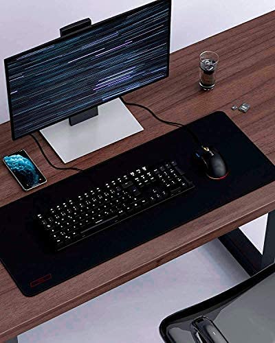 Photo 1 of xTeC X-Large Mouse Pad (35 x 6 x 0.16 in) Gaming Mouse pad and Office mouse pad(All Black)