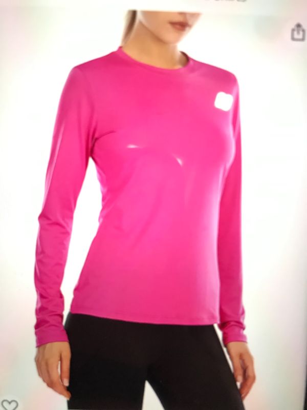 Photo 1 of womens pink long sleeve active shirt size medium 