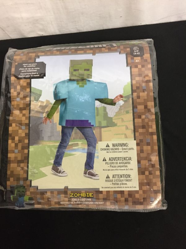 Photo 1 of Minecraft Classic Zombie Costume for Kids
