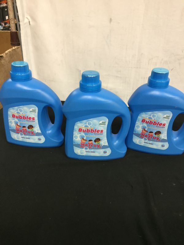 Photo 2 of 3 PACK Toys Bubbles Concentrated Solution Refill 32 oz (up to 2.5 Gallon) Big Bubble Solution for Kids Toddlers Bubble Machine/Gun/Wand Toys,Gift 